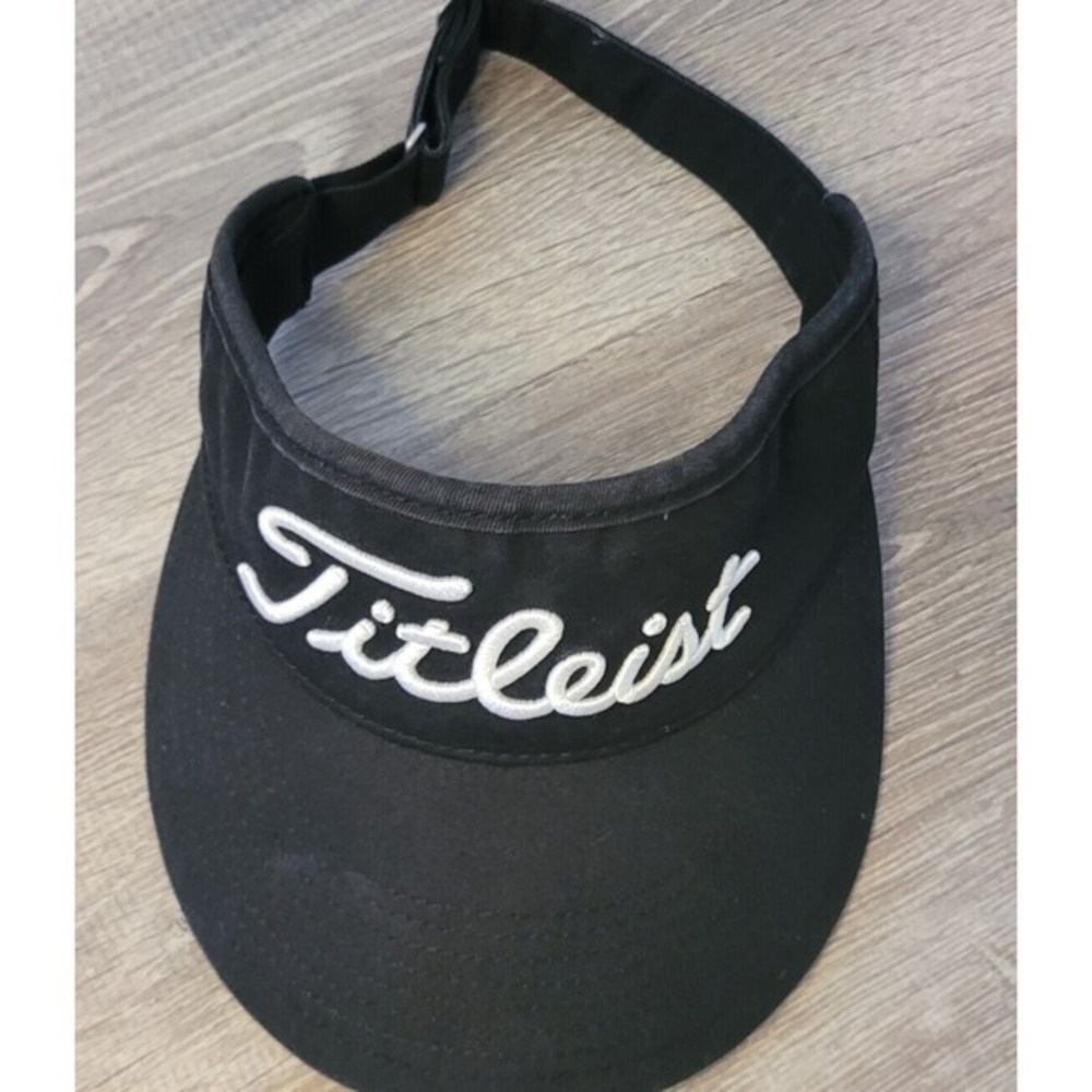 TITLEIST visor black adjustable hat - 100%‎ cotton